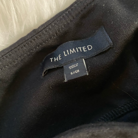 {The Limited} Black Women’s Faux Leather Stripe Leggings - Picture 5 of 9